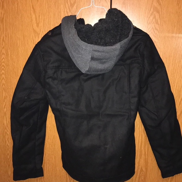 Black Hooded Jacket - Picture 2 of 2